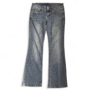 angels low rise flare jeans